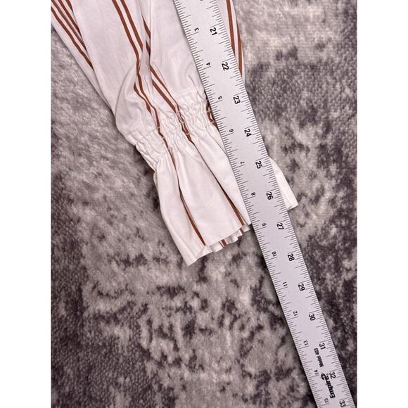 Land Of Distraction Top 8 Womens Angel Striped Smocked Blouse - Picture 5 of 8